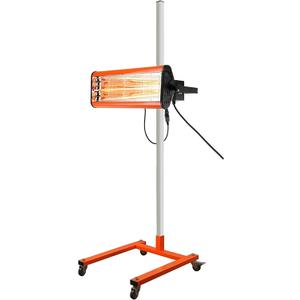 Infrared Paint Curing Lamp 1050W Car Infrared Paint Baking Lamp Mobile Auto Heating Dryer Infrared Light Shortwave Curing Lamp for Spray Booth