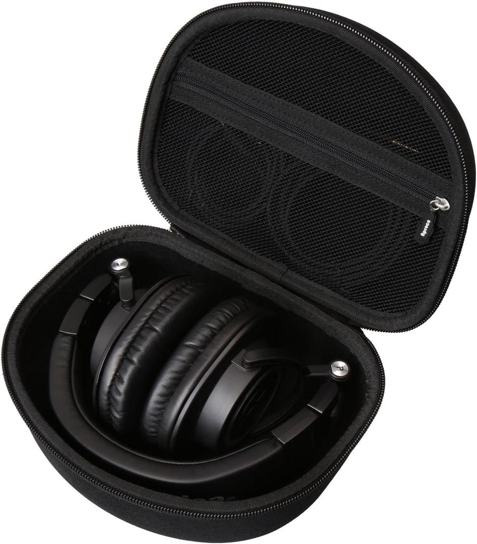 Aproca Case Compatible with Audio-Technica ATH-M50X ATH-M50XGM ATH-M40x ATH-M30x ATH-M20x / Sony MDR7506 Professional Studio Monitor Headphones, Portable Storage Bag for Accessories (Black)