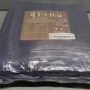 Eviva Black Shag Area Rug - 5x8 Plush Washable Carpet for Modern Bedrooms & Living Rooms
