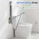 Flip Up Grab Bar with Support Leg, 26.8" high Toilet Safety Rails for Seniors, Wall Mounted Toilet Grab Bars for Disabled and Elderly, Space-Saving Foldable Handicap Bars for Bathroom