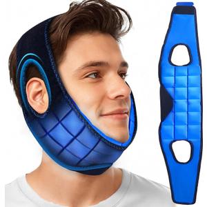 NEWGO Wisdom Teeth Pain Relief Ice Pack for Face Oral Surgery Recovery, 2 Hours Long Lasting Cold Face Wrap with Face Contoured Design for TMJ Relief,Tooth Extraction, Jaw Discomfort