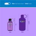 Nalgene 16 oz Narrow Mouth Water Bottle | Slim Cup Holder Size, BPA-Free, Durable & Leak Proof, Lightweight Travel Bottle, Purple