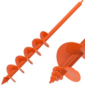 Insaga Threaded Auger Drill Bit for Planting, 4''x 32'' Drill Augers for Digging Holes with Self-Tapping Screw, 3MM Heavy Duty Garden Auger Drill Bit for Planting, Dirt Bulb Plant Auger for Drill
