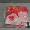 Whaline 4Pcs Happy Valentine's Day Chair Covers Red Pink Love Heart Seat Covers Washable Sweet Dining Chair Slipcovers Protector for Wedding Anniversary Home Room Kitchen Decor