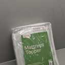 Ultra Soft Full Size Mattress Topper - Viscose Made from Bamboo Pillow Top Mattress Pad for Back Pain Relief - Naturally Cooling for Hot Sleepers, Green