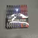 4 x WY WENYUAN 12 Pcs Gel Pens, 1.0mm Bold Point Black & Red & Blue Pens, Quick Drying Gel Ink Pens for Smooth Writing, Retractable Ballpoint Pens for School, Office, Journaling, Note Taking