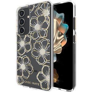 Case-Mate Samsung Galaxy S24 Case [6.2"] [12ft Drop Protection] [Wireless Charging] Floral Gems Phone Case for Samsung Galaxy S24 - Cute Bling Sparkle Cover w/Anti-Scratch Tech, Shockproof, Slim Fit