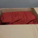 Chezmoi Collection 3-Piece All Season Oversized King Comforter Set Burgundy, Soft Quilted Down Alernative Duvet Insert with Corner Tabs, Lightweight Microfiber Bedding, 110 x 96 Inches