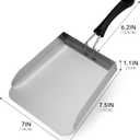 Stanbroil 2 Pack Smash Burger Spatula, Stainless Steel Griddle Food Mover, Large Griddle Scraper Food Shovel - Stir Fry Spatula, Fried Food Scoop, Hibachi Tools