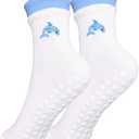 4 x Women Pilates Non Slip yoga socks, ballet sports cherry fitness hospital rehabilitation slipper Socks