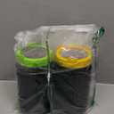 Seed Sprouting Kit, 2 Large Wide Mouth Mason Jars with Sprout Lids, Blackout Sleeves, Drain Tray, Stainless Steel Stand, Sprouts Growing Kit for Bean, Broccoli, Alfalfa (Yellow+Green)