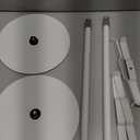 Гuffoo 2 Pack Rechargeable Table Lamp Cordless Battery Operated Table Lamps Shower Lamp Bathroom Lamp with 3 Colors Stepless Dimming, Desk Lamp for Restaurant, Patio, Bedroom, Bar (White)