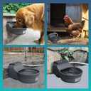 67OZ Automatic Water Dispenser for Dogs Cats Patented Auto-Filling Dog Water Bowl Dispenser Wall-Mount Saving Space Outdoor Dog Waterer Feeder Includes Fixed Part Copper Connector 3/4'' Water Hose