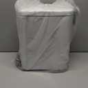 Cesun Bathroom Trash Can with Lid, 2.6 Gallon Small Bathroom Garbage Can Soft Close, Stainless Steel Waste Basket with Step Pedal for Bedroom, Laundry Room, Living Room, Home Office, Toilet, RV, White