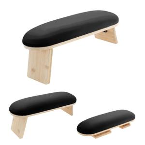 Arm Rest for Nails Tech, Professional Adjustable Nail Arm Rest Cushion, Nail Arm Rest, Soft Manicure Hand Rest Stand, Black, 1 Set