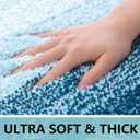 Arotive Bathroom Rugs Sets 2 Piece, Soft Absorbent Microfiber Bath Mats and U-Shaped Contour Toilet Rug, Non-Slip Machine Washable Dry Bath Mats for Bathroom, 24x16 and 24x20, Peacock Blue