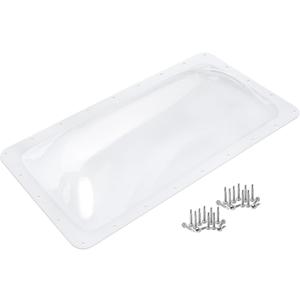 XMK 34" x 18" RV Skylight Replacement Cover,RV Skylight Shower Outer Dome Fits 14" x 30" Openings Replacement for Campers Trailer Fifth Wheel Food Truck Motorhome Roof, Impact Resistant (Clear)