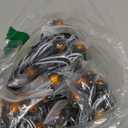 TMH (Pack of 100 3/4 Inch Mount Amber LED Clearance Button Marker lights Side LED marker lights for trailer Truck RV Car Bus Van 12V DC