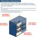 VADANIA Blind Corner Pull Out Organizer for 36" Cabinet, Left Open & Right Open Compatible, Min Opening 15", 2-tier Pull-out Basket, Soft Close, Bottom Mount
