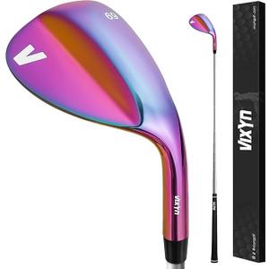 69 Degree Wedge for Golf - Lob Wedge with Milled Face for More Spin - Golf Clubs Sand Wedge for Golfers (Rainbow 69), Rainbow