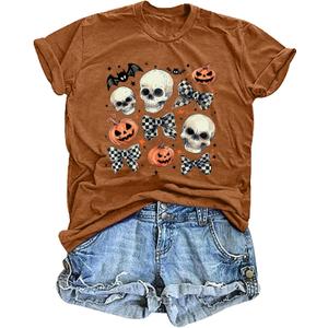 Womens Halloween Shirt Hocus Pocus Shirts Sanderson Witch Broom Graphic Tshirt Raglan Color Block Tops (M)