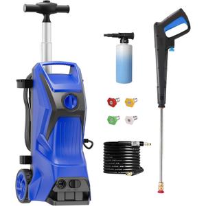 Electric Pressure Washer 4800PSI-Max 3.2GPM Power Washer Wash Machine Electric Powered with Foam Cannon for Car, Floor, Garage,Blue.