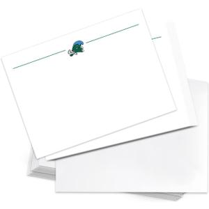 2 x Desert Cactus Tulane University Notecards 10 Pack Stationery Cardstock Green Wave Includes Envelopes Memo Party Thank You (Notecard 1a)