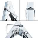 HINMAY Stainless Steel Serving Tongs Metal Cooking Tongs (9-Inch 3 Pieces)
