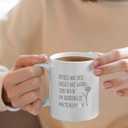 Book Lovers Coffee Mug Ceramic 11oz - Book Lovers Gifts for Women Librarian Couple, Book Lovers Rose Ceramic Mug Tea Mug Gifts for Librarian