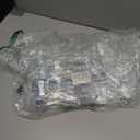 Hanger Central Premium 14 Inch Clear Pants Hangers with Adjustable Clips - 12 Pack Space-Saving Skirt Hangers - Non-Slip Heavy Duty Plastic Closet Organizers with 360 Swivel Hook