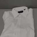 Men's Dress Shirts Wrinkle Free Long Sleeve Formal Shirt Solid Business Casual Button Down Shirts for Wedding Prom (Medium, White)