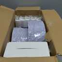 Nervure 350PCS Silver Plastic Plates - Silver Plastic Dinnerware Sets for 50 Guests - 100 Disposable Plates, 150 Silverware, 50 Cups, 50 Napkins for Wedding & Party (White and Silver)