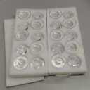 Glasseam Glass Tapered Candlestick Holders: 20Pcs Small Taper Candle Holders Bulk Short Candle Stick Candle Holder Clear Modern Candle Holder for Table Centerpiece Wedding Christmas Dining Party Decor