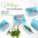 Zip Standing Reusable Silicone Food Storage Bag, Stand Up Food Storage Container, Reusable Zipper seal bag, no lid required, for Food Storage& Meal Prep, Freezer Oven Dishwasher - Safe, Set of 6 Bowls