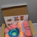 2-in-1 Rolling Ball & Car Ramp Race Track for Toddlers, Hammer Ball Drop Toy for Boys & Girls, Interactive Toys w/Sensor Lights - Montessori STEM Learning Toys - Brithday Gift for Kids 1-5+ Year Old (Blue + Red + Orange + Green)