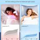 LUXEAR 2 Pack Cooling Pillow Cases Queen Size, Arc-Chill Q-Max > 0.5 for Hot Sleepers, Hair & Skin Friendly, Double-Sided, Machine Washable, Hidden Zipper, Gift for Women Men, 20x30, Blue