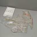 Love-KANKEI Jewelry Organizer Stand,5 Tier Large Necklace Holder with Wood Base,Jewelry holder stand Tree for Display,Bracelets Earrings Rings,Height Adjustable Gift White and Gold