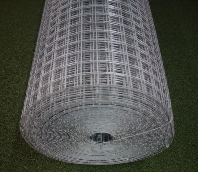 Critterfence 6 x 100 Metal Galv Fence (Silver - Welded Wire- 1 x 1 Inch)