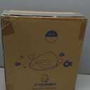 ANGELBLISS Baby Potty Training Toilet Seat with Soft Cushion Handles, Haute Collection, Double Anti-Slip Design and Splash Guard for Boys and Girls (Blue)