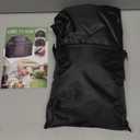 Grill Cover, 44 inch Small Gas Grill Cover for Outdoor Grill, Waterproof, Weather Resistant, UV & Fade Resistant, BBQ Grill Cover with Hook and Loop Straps, Black