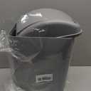 1-Pack 3.5 Gallon Plastic Trash Bin with Lid, Swing Lid Trash Can, Gray