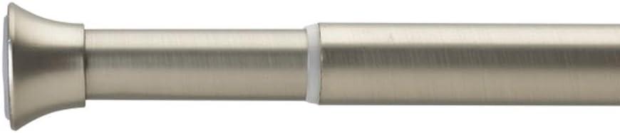 2 x Umbra Chroma Tension Rod for Window, Adjustable 36" to 54", Nickel
