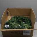 SHareconn 9FT Prelit Artificial Christmas Garland with Color Changing Lights and Timer by Batteries Operated for Mantle Table Stairs Fireplace Xmas Decoration, Holiday Indoor Outdoor, 9 FT, Snow