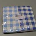 Blue Gingham Napkins Disposable Rectangle: 80PCS Checkered Paper 15.7x11.8 Inch for Dinner Party