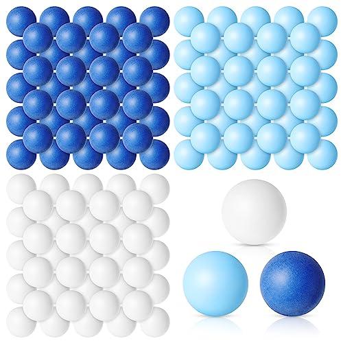 Libima Colored Table Tennis Balls 40 mm Plastic Balls Bulk for 4th of July Carnival Wedding Pool Games, DIY Arts, Pet Toys, School Patriotic Activities(Dark Blue, Light Blue, White)