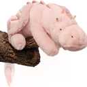 40In 2Lb Weighted Stuffed Animals,Cute Plush Dragon,Weighted Stuff Dinosaur Toy for Kids Adult Gift or Decoration (2lb, Pink)