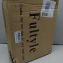 Black Nightstand with Charging Station, Mid Cetury Modern Nightstand with Drawers, Fluted End Side Table with Solid Wood for Bedroom, Dorm and Small Space (Black)