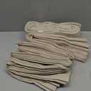 Thick Linen Khaki Taupe Curtains 96 Inches Long for Living Room Bedroon Pinch Pleated Drapes with Hooks Rings Back Tab Light Filtering Burlap Farmhouse Ceiling Custom Made Memory Trained Curtain (40"W x 96"L (Pack of 2))