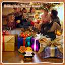 Handmade Crochet Emotional Support Bee with Flower Doll with Inspirational Card - Cute Knitted Positivity Gift for Women, Friends, Kids, Coworkers Unique Office Desk Decoration, Birthday, Christmas