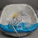 Homedics Bubble Mate Foot Spa, Toe Touch Controlled Foot Bath with Invigorating Bubbles and Splash Proof, Raised Massage Nodes and Removable Pumice Stone